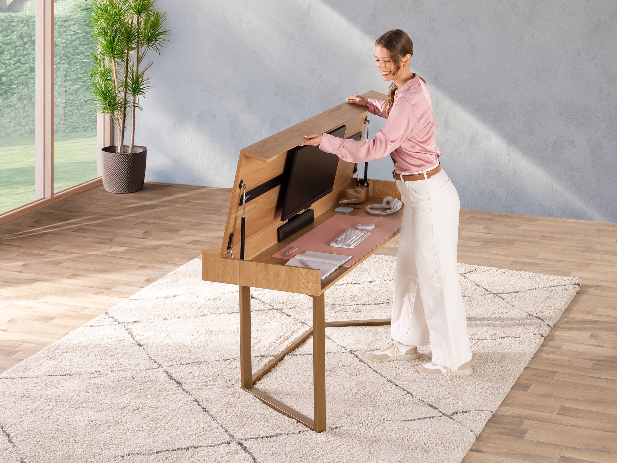 トランスフォームテーブル transform table オプション付き Table to Desk and Modern Extendable Dining Table | TT ROW